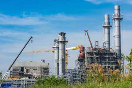 Amata Powerplant  under construction  in Thailandの写真素材