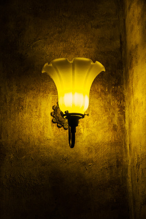 Traditional lanterns are used for ornamental buildings at night.の写真素材