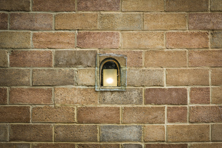Old walls and decorative lamps in the homeの写真素材