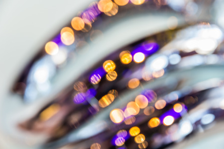 night light bokeh of lights decorate the Christmas and New Year every year.の写真素材