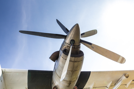 Propeller old decommissioned in the museum.