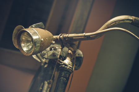 Part of old vintage bike used as illustrations for text and use as background.の写真素材