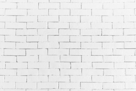White brick wall backgroundの写真素材