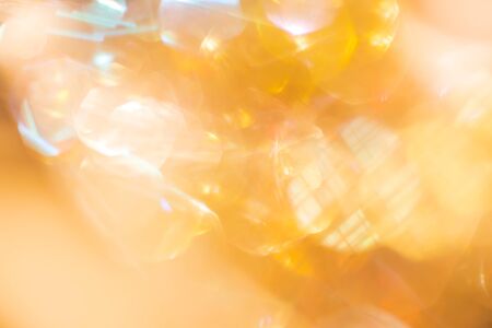 abstract Gold colorful defocused circular facula,abstract background.