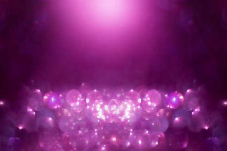 Blurred image Purple glitter vintage lights background. defocused for festivals and celebrations