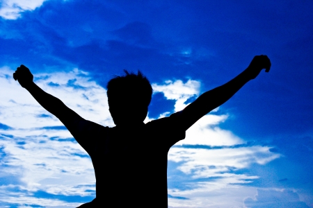 Freedom silluateの写真素材