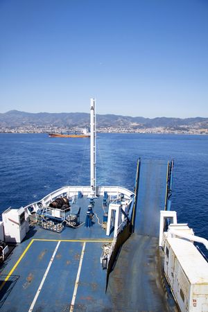 Front of the ferryの写真素材