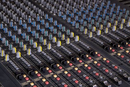 Pro mixing pult at a recording studio