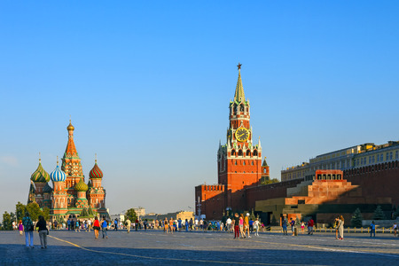 Moscow Kremlin and St. Basil Cathedral on Red Square