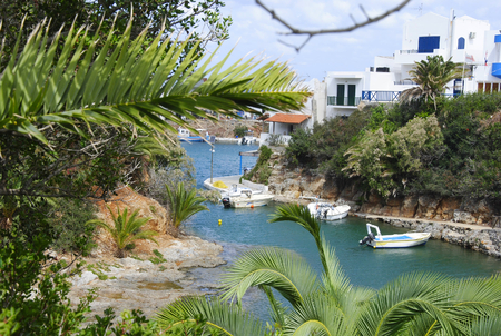 Crete in Greece from the palm bay of Sisiの写真素材