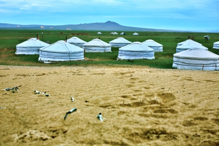 Mongolian Ger at central mongolia