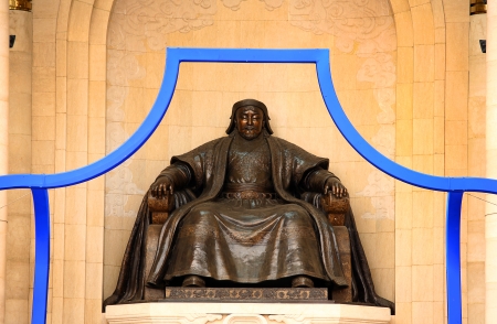 Genghis Khan Statue, Sukhbaatar Square, Ulaanbaatar, Mongolia