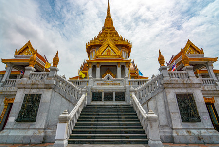 Grand entrance to Golden Buddha Temple in Bangkok, Thailandのeditorial素材