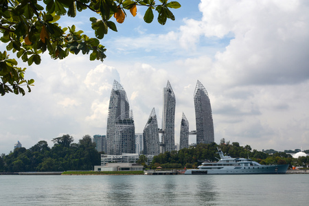 Award-winning architecture of Reflections at Keppel Bay in Singaporeのeditorial素材