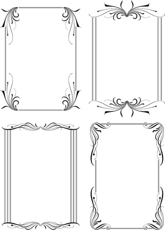 Floral Border Frame Set 3のイラスト素材