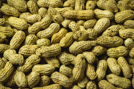 Peanut texture on the background