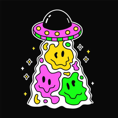 melting face for t-shirt print art.