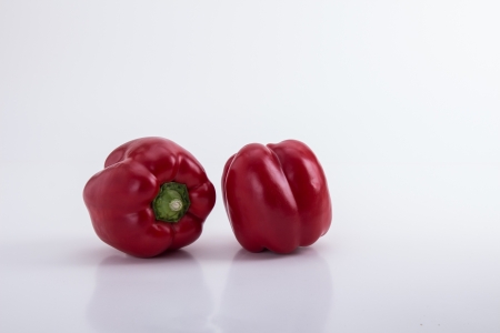 Colored bell pepperの写真素材