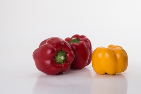 Colored bell pepperの写真素材