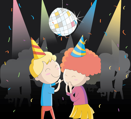 Dancing in the partyのイラスト素材
