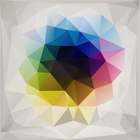 Abstract geometric background with triangular polygons.のイラスト素材