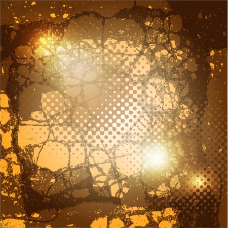 brown grunge background with spots and stainsのイラスト素材