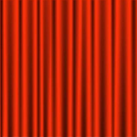 Red curtains on theater or cinema stageのイラスト素材