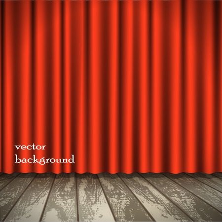 Red Curtainのイラスト素材
