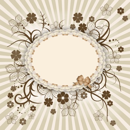 Vector frame with place for your text in pastel colorsのイラスト素材