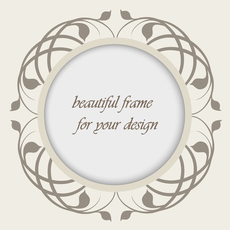 floral frame with free place for your textのイラスト素材