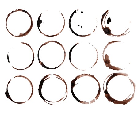 Coffee Stain Rings Vectorのイラスト素材