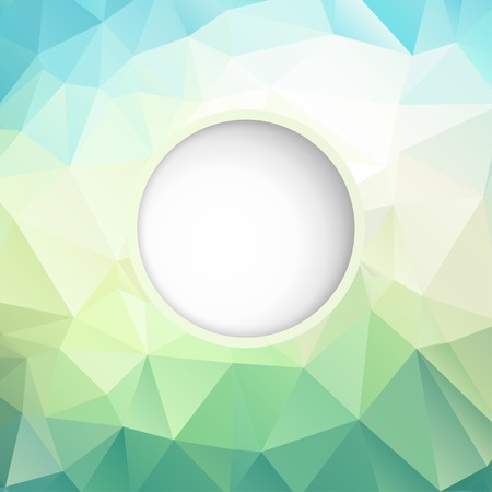 Abstract geometric background with polygons turquoise color. のイラスト素材