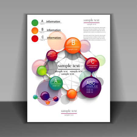 Abstract round text box design vectorのイラスト素材