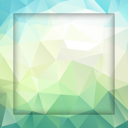 Abstract geometric background with polygons turquoise color. Vector EPS10 illustration.のイラスト素材