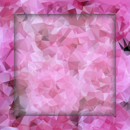 Pink abstract polygonal triangle mosaic pattern backgroundのイラスト素材