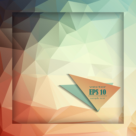 simple abstract background consisting of trianglesのイラスト素材
