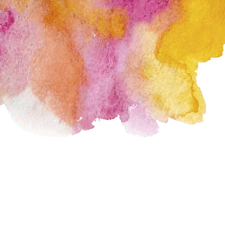 Colorful watercolor background, watercolor texture, colorful hand-drawn vectorのイラスト素材