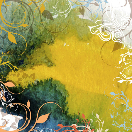 Watercolor abstract backgroundのイラスト素材