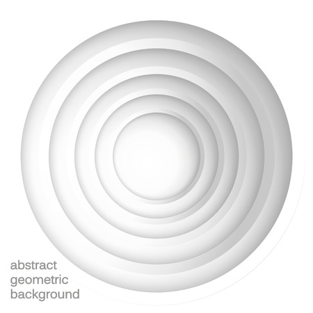 Paper circle banner with drop shadows. Vector illustrationのイラスト素材