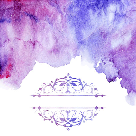 Abstract watercolor splash. Watercolor drop.のイラスト素材