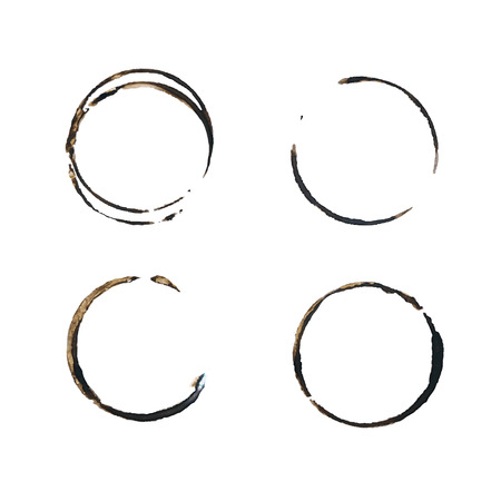 Coffee Stain Rings Vectorのイラスト素材