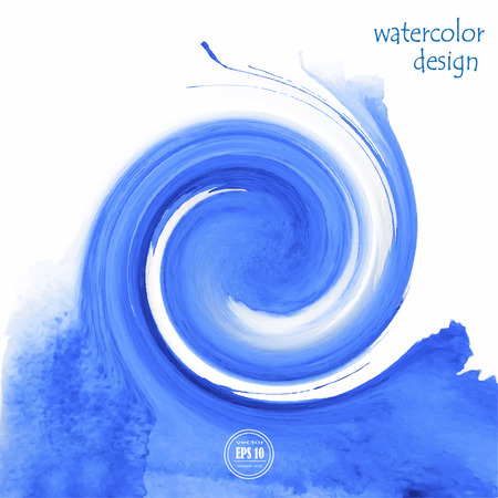 Abstract blue watercolor background for your designのイラスト素材