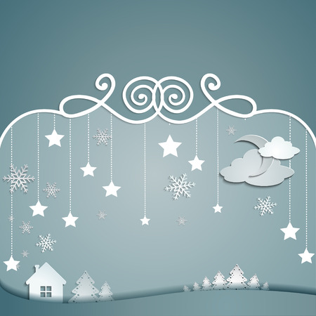 Poster Merry Christmas.Typography.Vector illustration.のイラスト素材