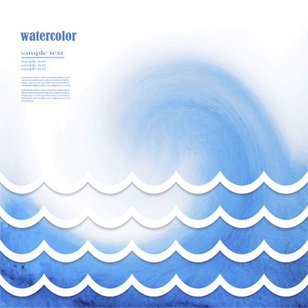 Abstract Design Creativity Background of Blue Waves, Vector Illustration EPS10のイラスト素材