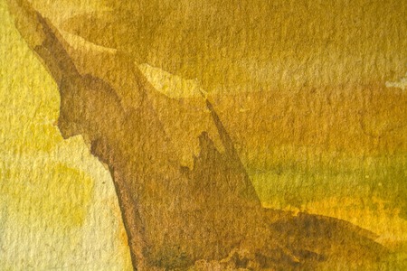 yellow and orange watercolor backgroundの写真素材