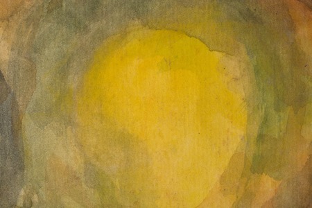 Yellow painted wall with brushstroke texturedの写真素材