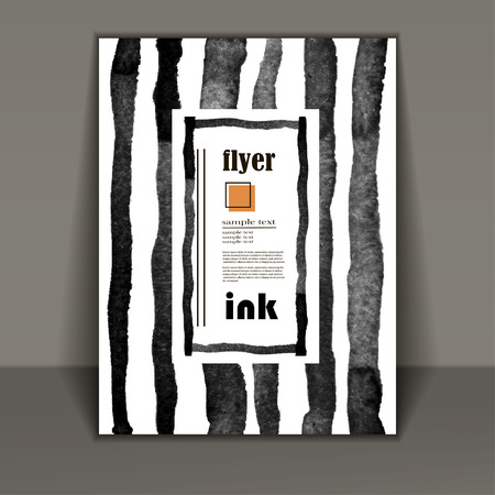 abstract watercolor style brochure designのイラスト素材