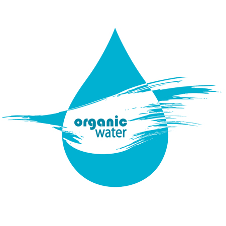 Vector water drop icon or logoのイラスト素材