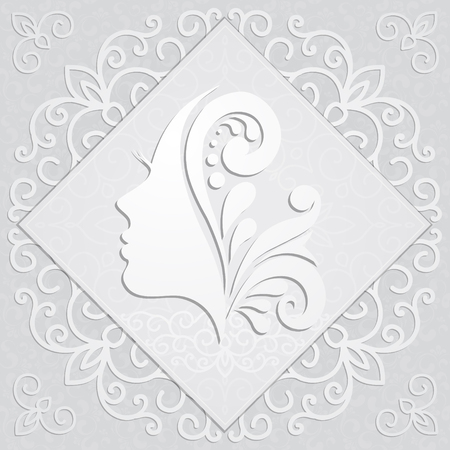 Fashion girl with beautiful hairのイラスト素材