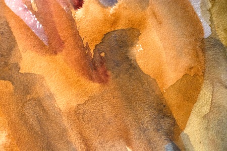 Abstract artistic brown watercolor backgroundの写真素材